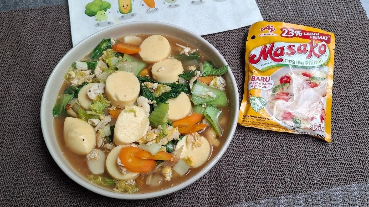 Tumis Pakcoy Tofu ala Masako