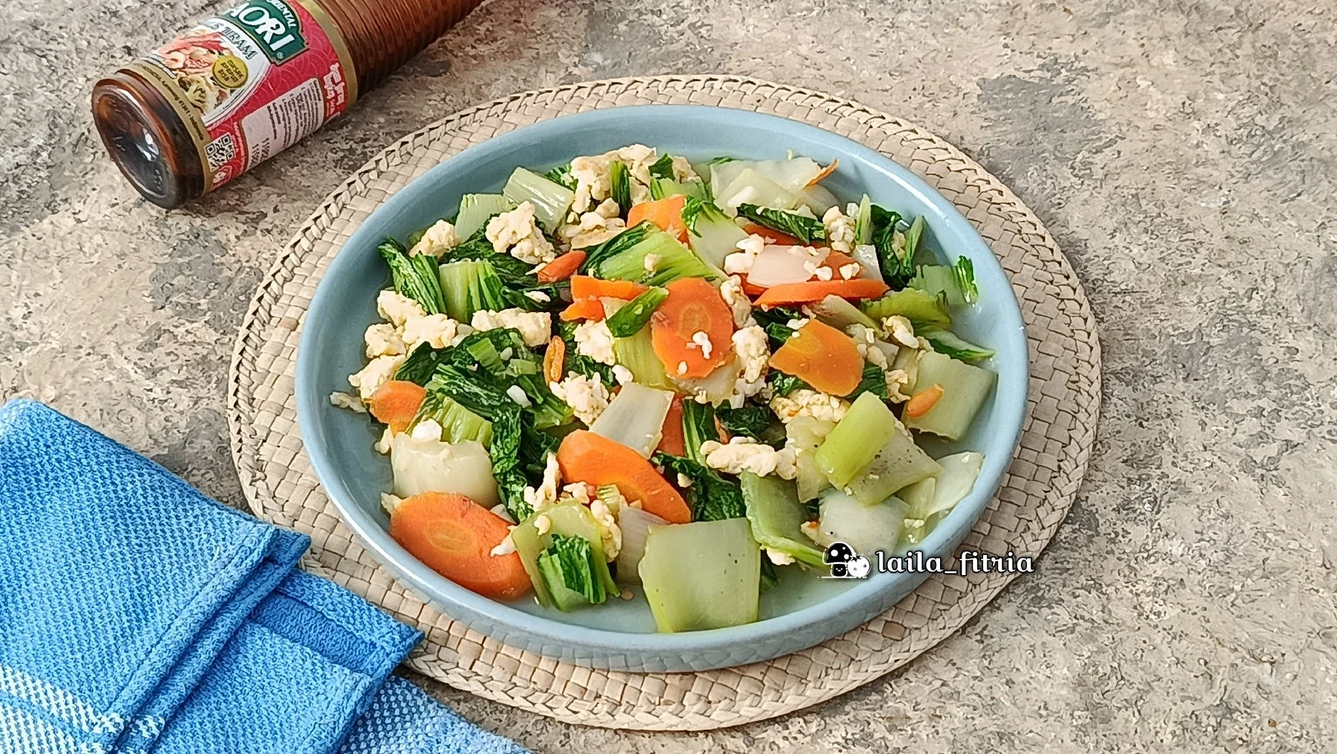 Tumis Pakcoy Wortel Saus Tiram