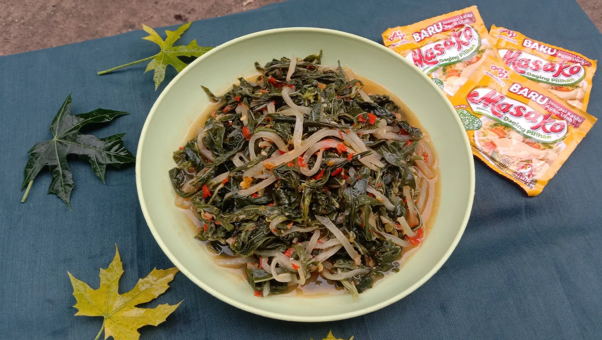 Tumis Pepaya Daun Singkong