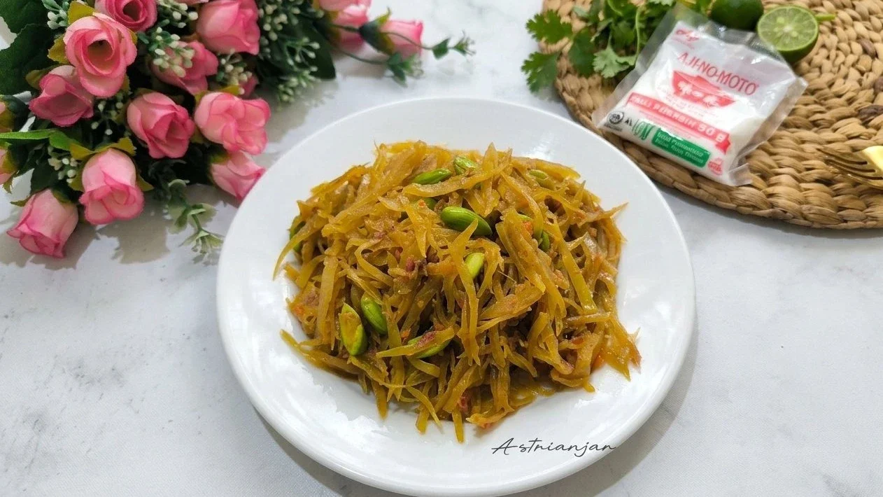 Tumis Pepaya Muda Petai 