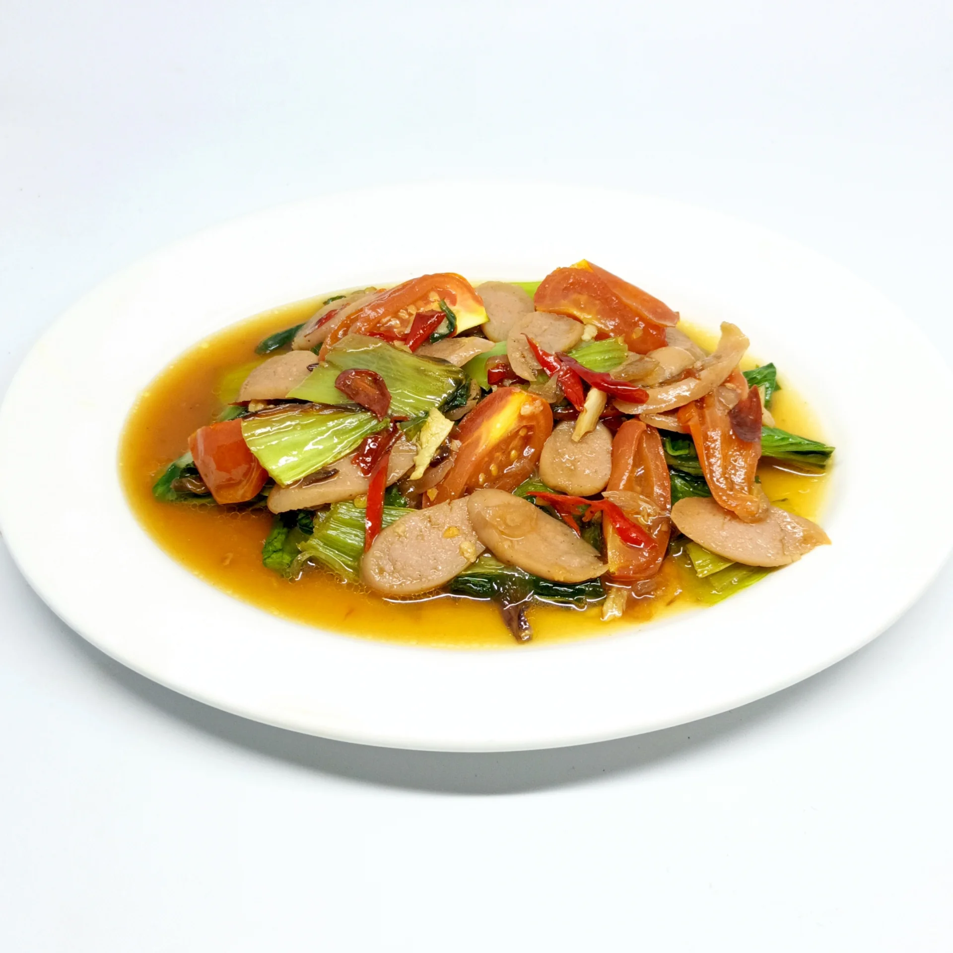 Tumis Pokcoy Sosis