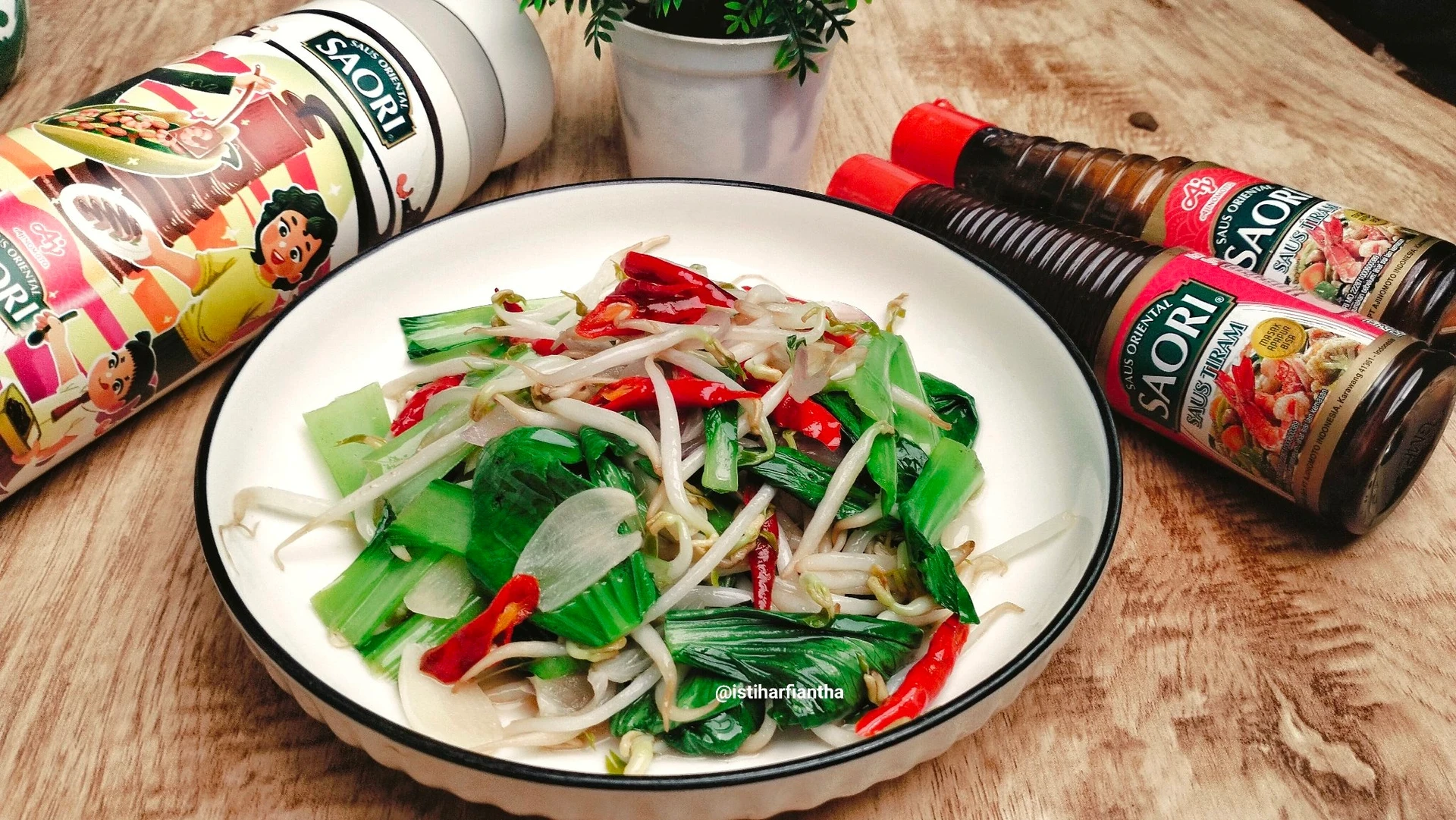Tumis Pokcoy Toge ala Saori