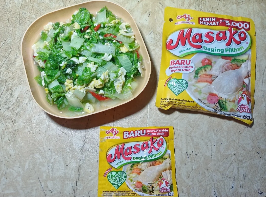 Tumis sawi ala masako