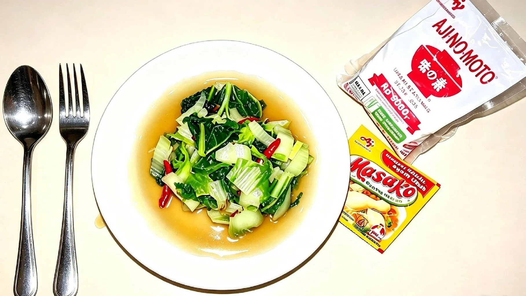 Tumis sawi pedas ala MASAKO & AJINAMOTO #PestaRasaMerdeka