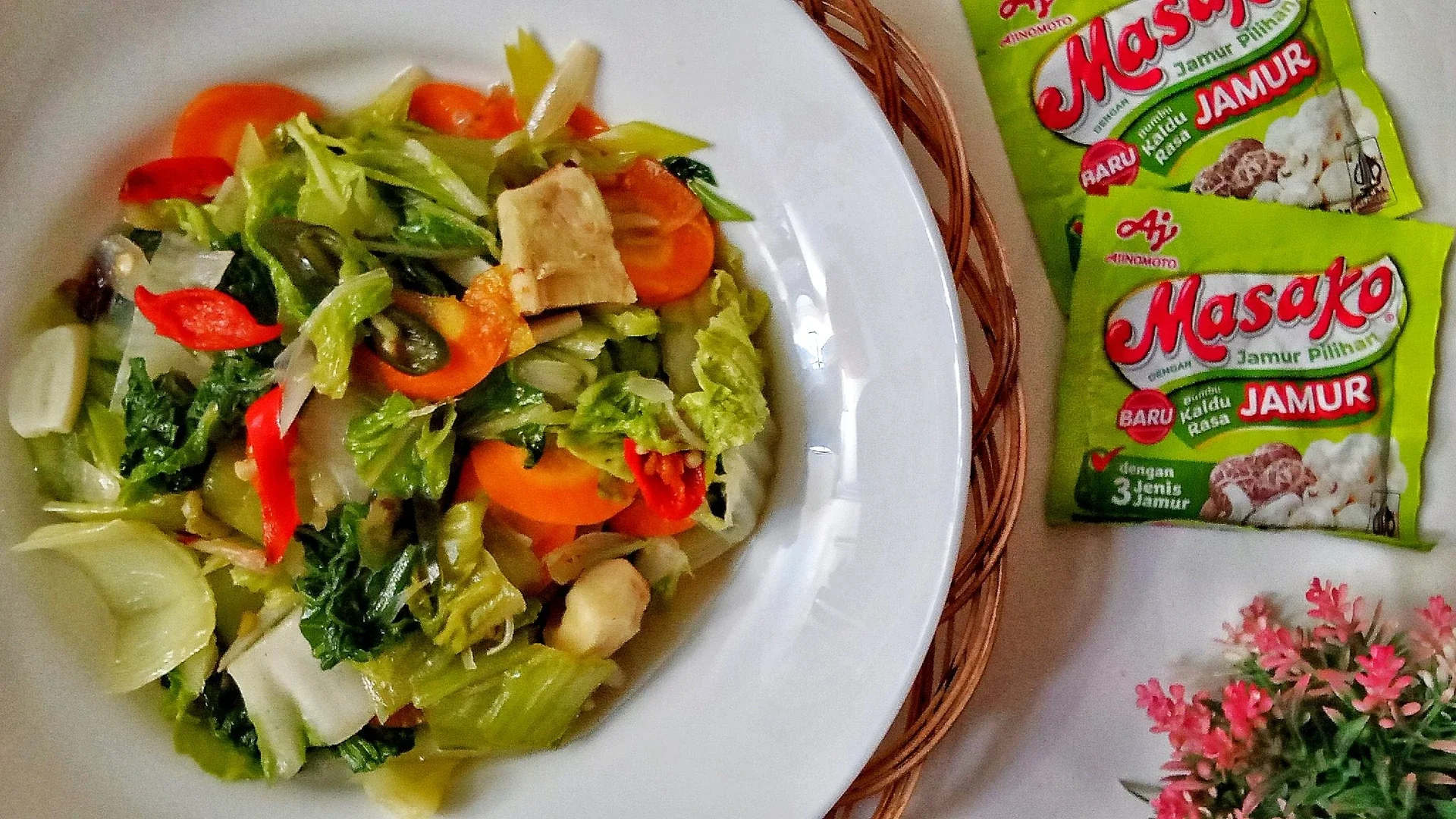 Tumis Sawi Putih Ala Masako Jamur