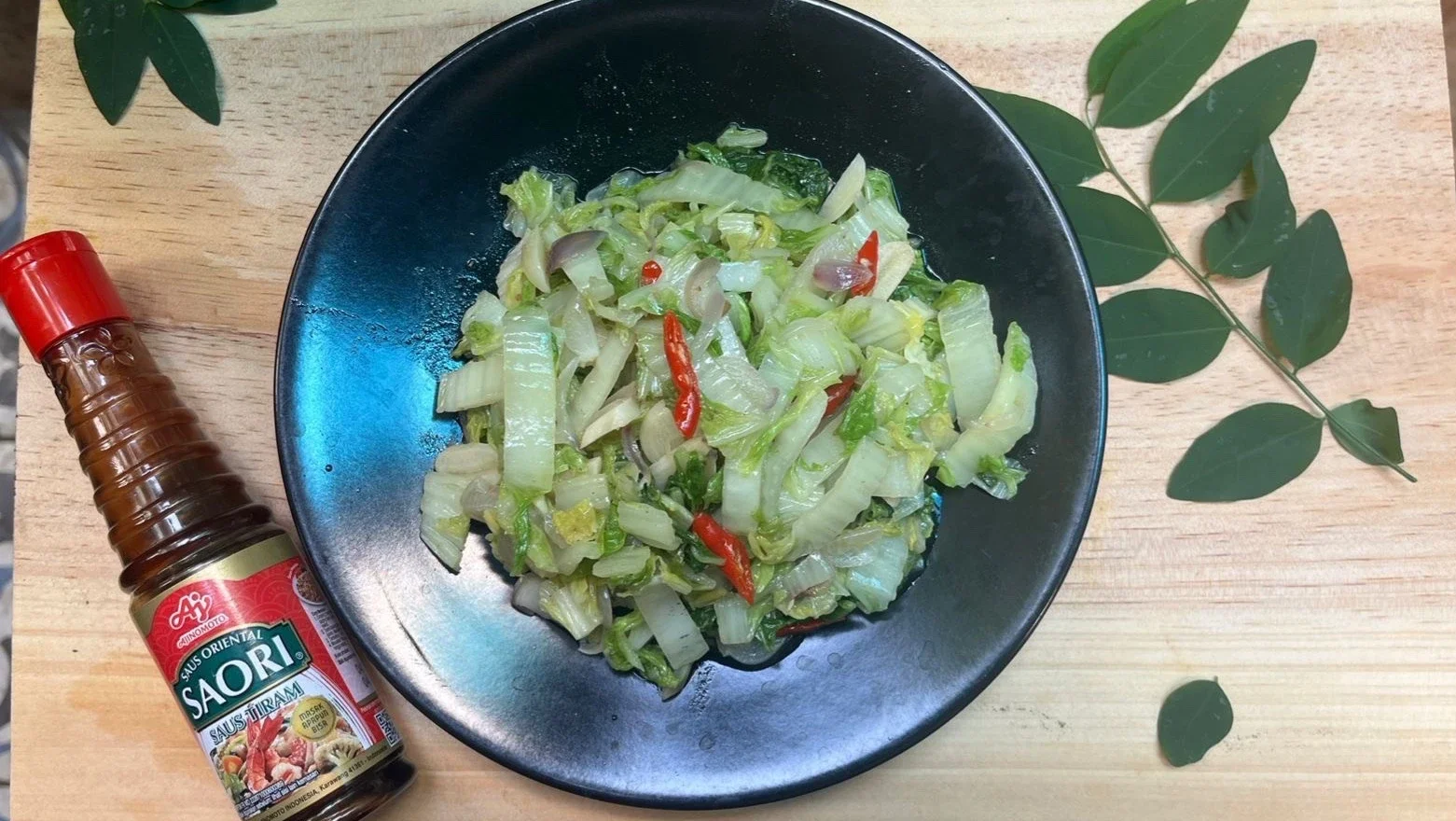 Tumis Sawi Putih ala Saori