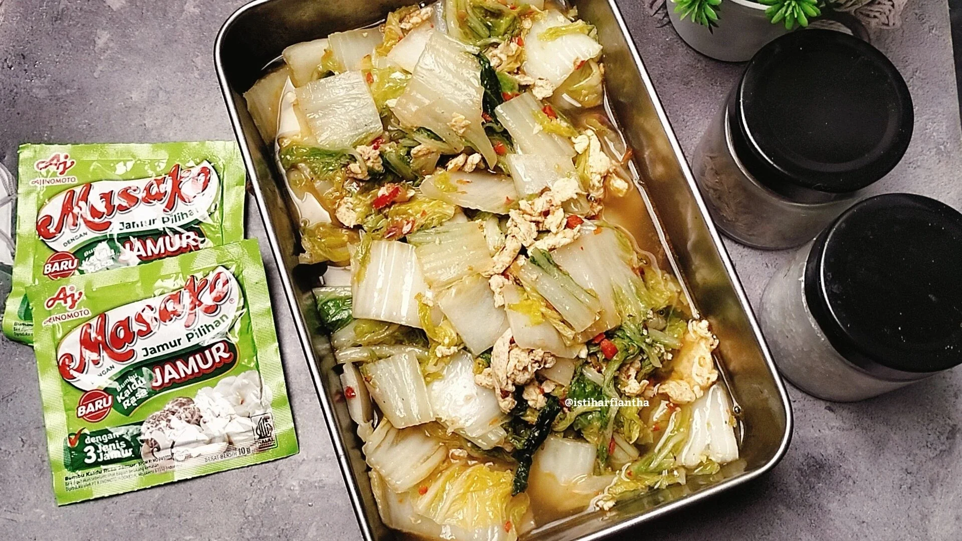 Tumis Sawi Putih Telur Pedas ala MASAKO®