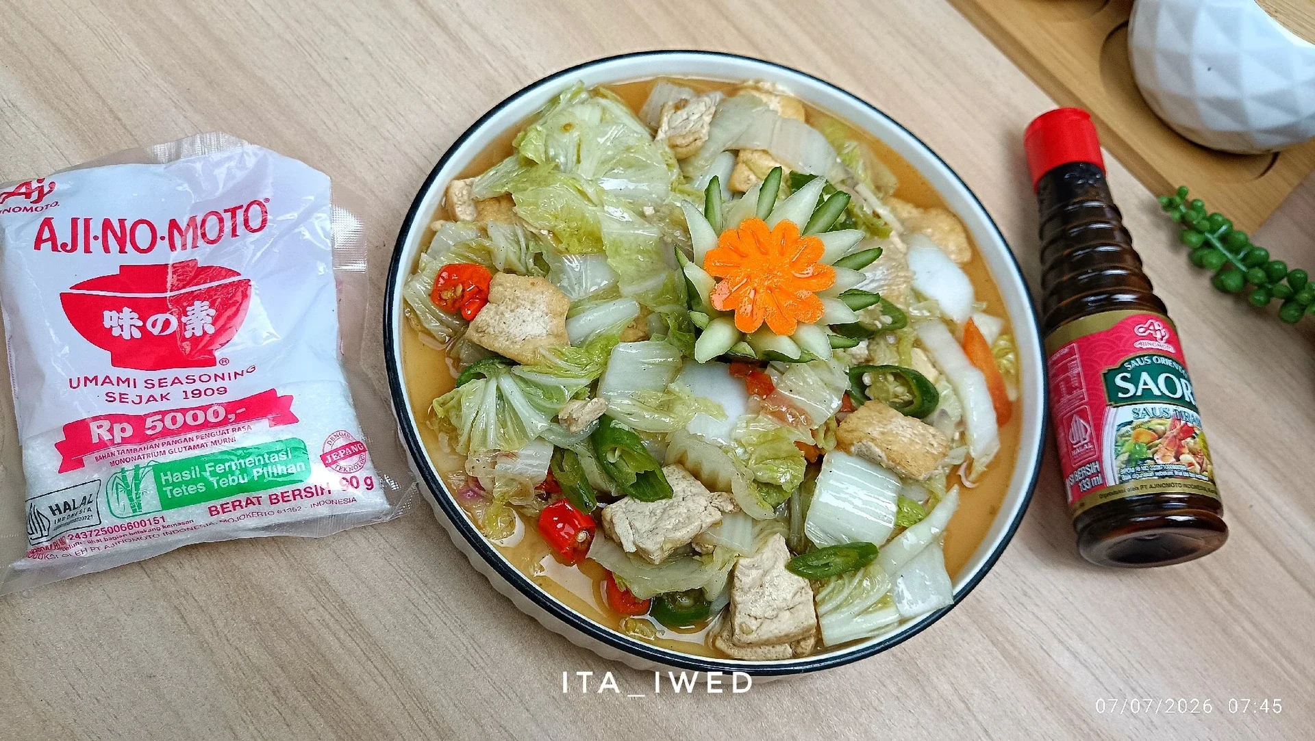 Tumis Sawi Tahu