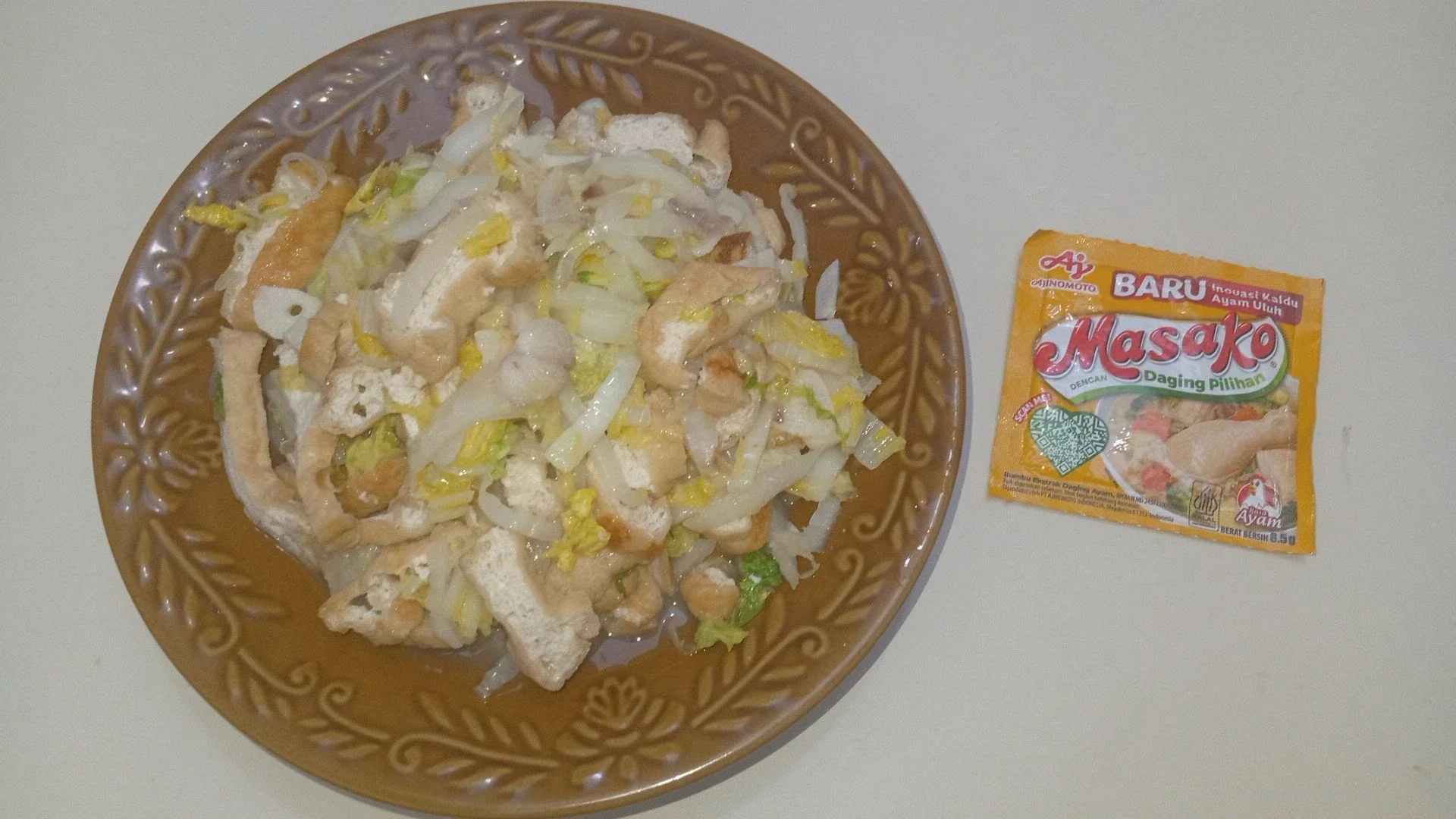 Tumis Sawi Tahu Pong