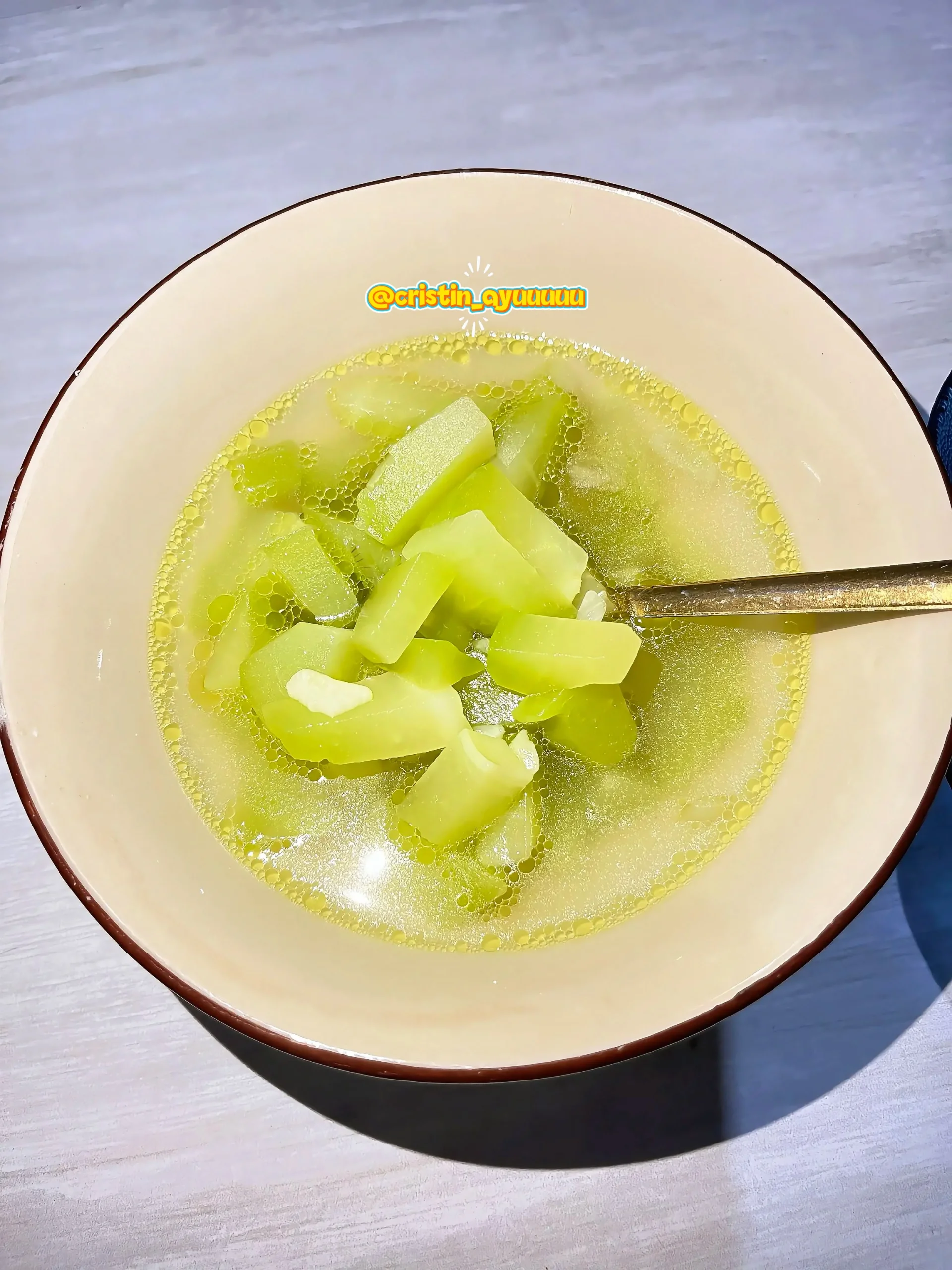 Tumis sayur Labusiam kuah bening
