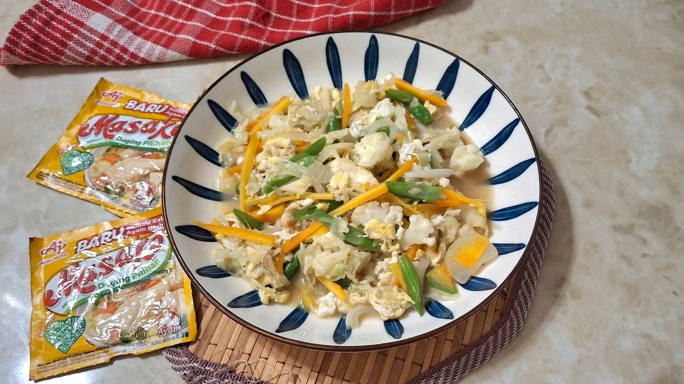 Tumis Sayur Telur Orak Arik