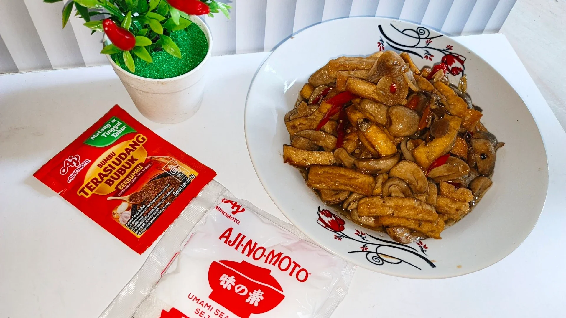 Tumis Tahu Jamur 