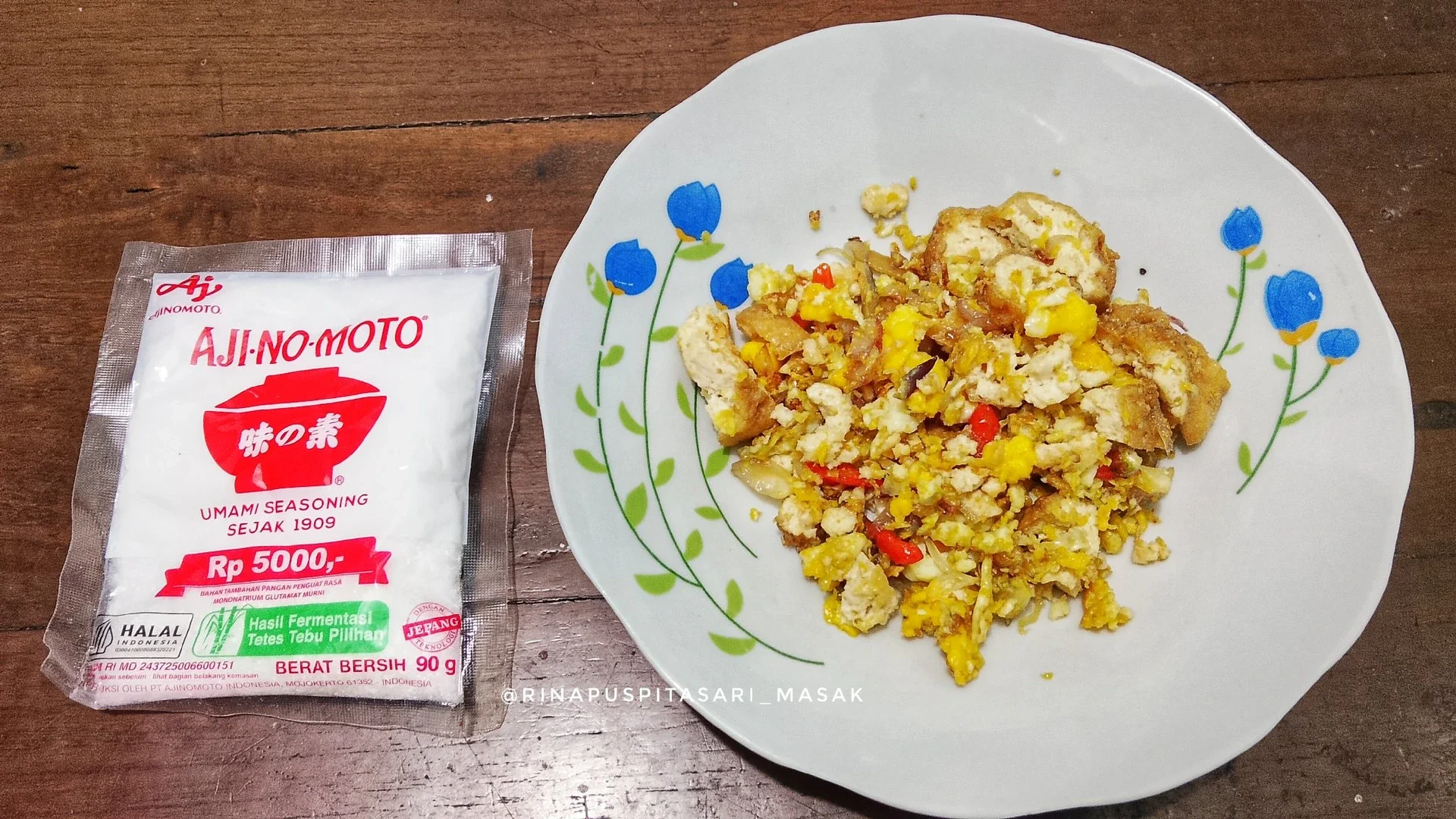 Tumis Tahu Keriting Telur ala AJI-NO-MOTO®