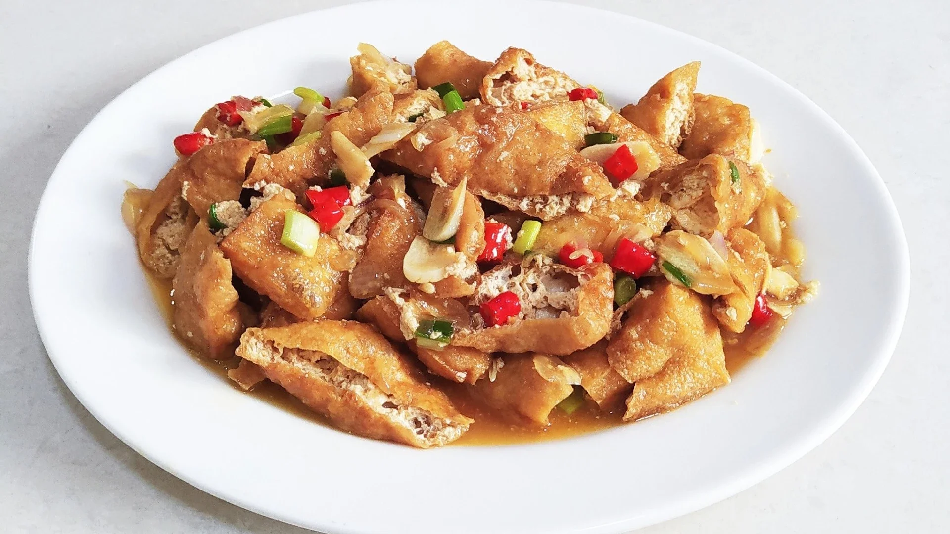 Tumis Tahu Pong