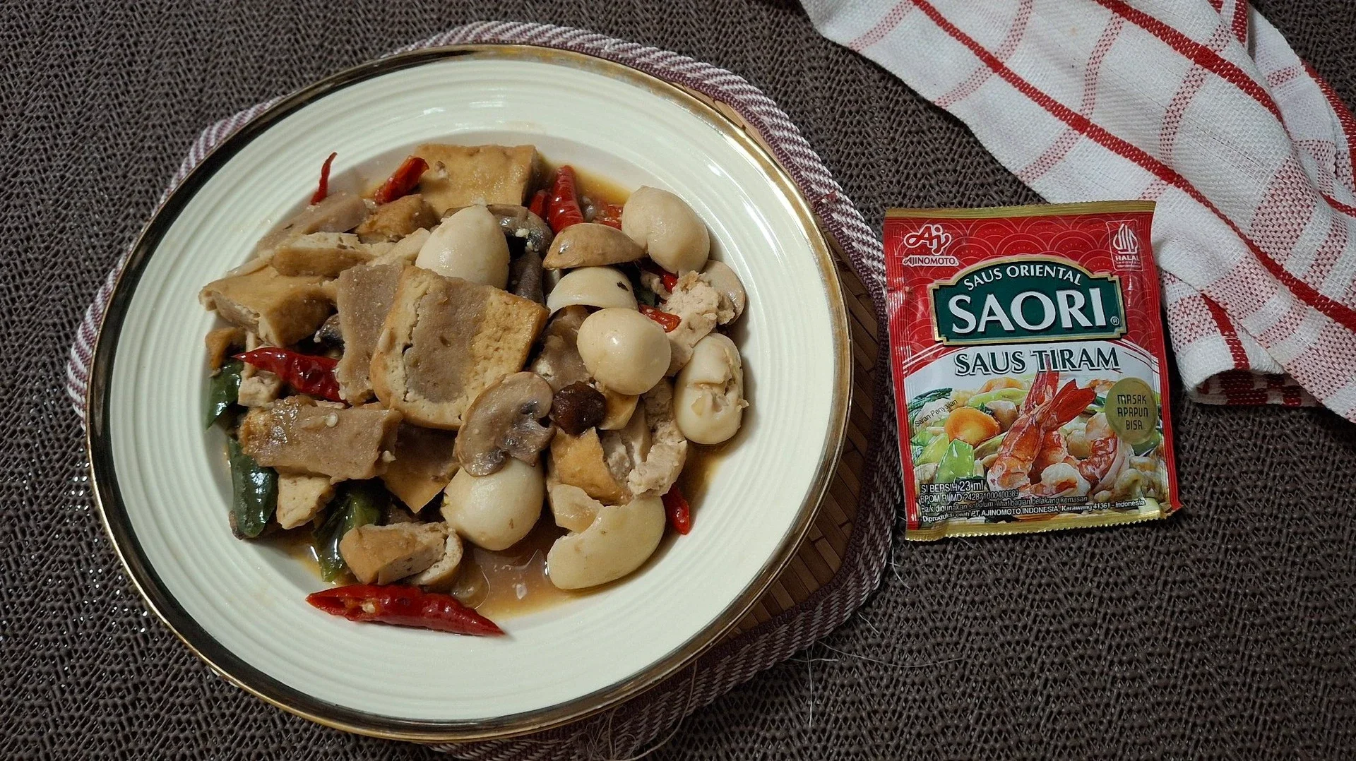 Tumis Taso  Telur Puyuh ala Saori