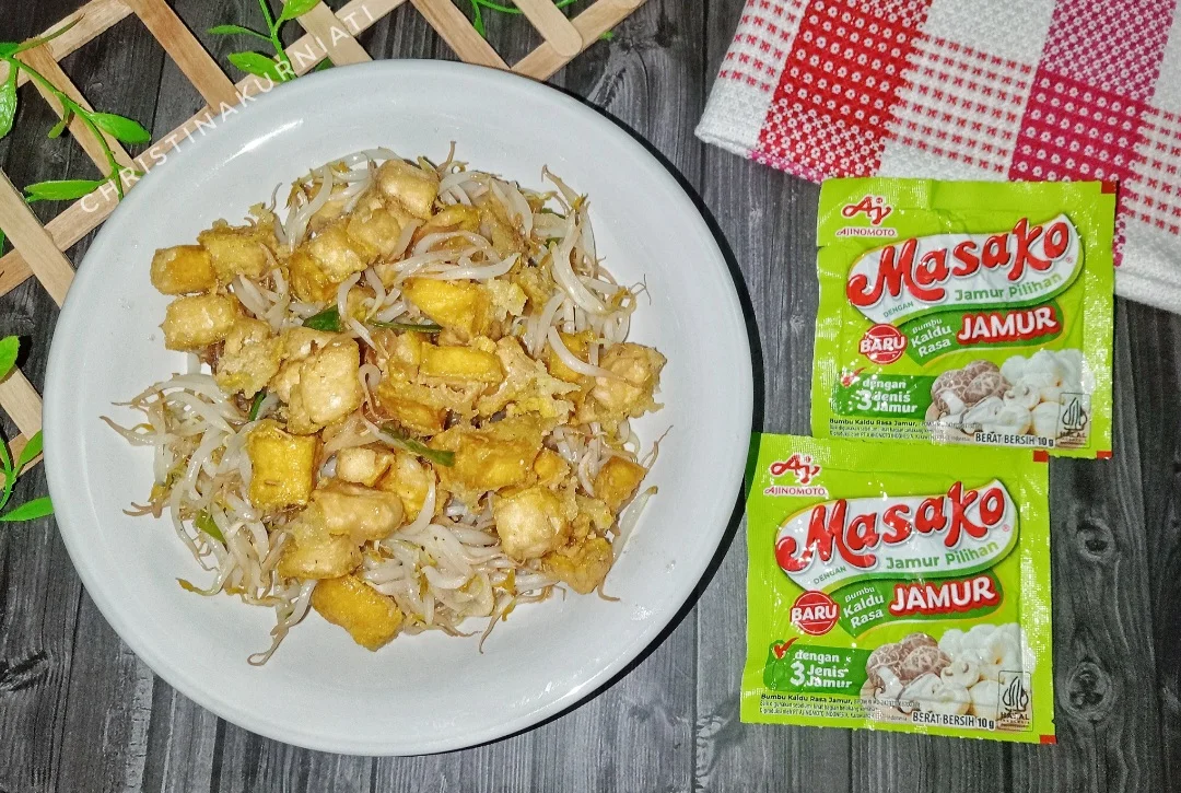 Tumis Tauge Tahu Crispy