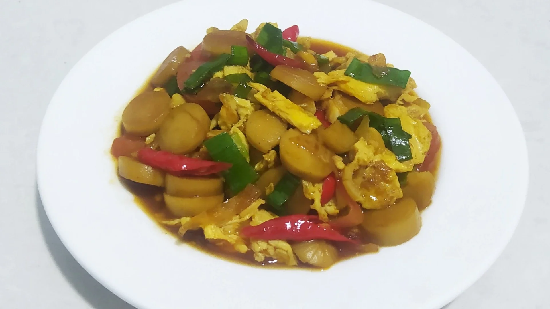 Tumis Telur Sosis
