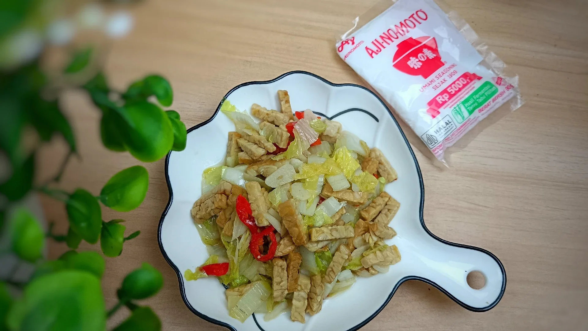 Tumis Tempe Sawi ala ajinomoto