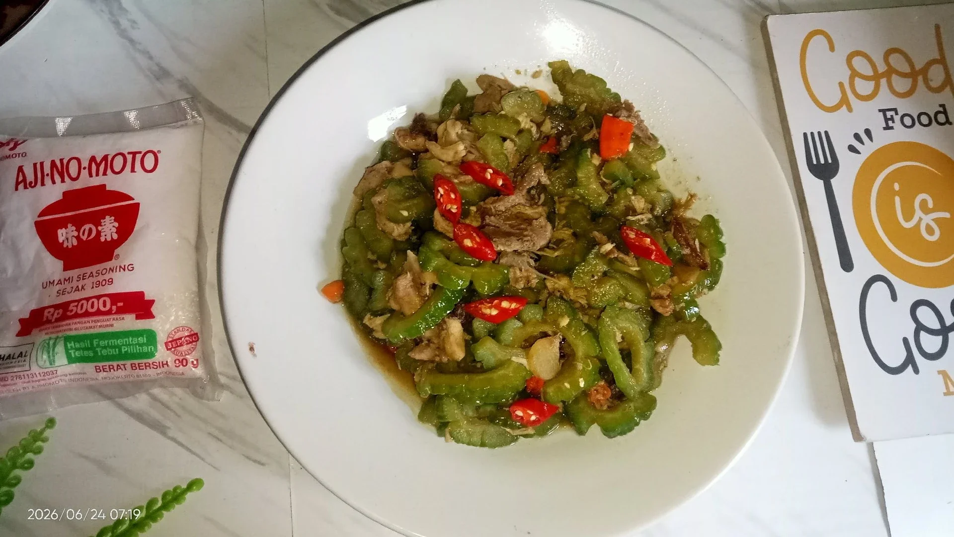 Tumis Teri Ayam Suwir 