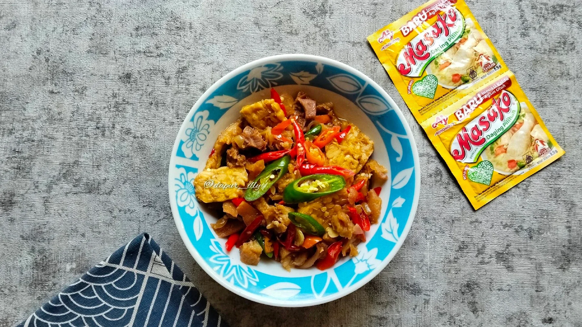 Tumis Tetelan Mix Tempe ala Masako