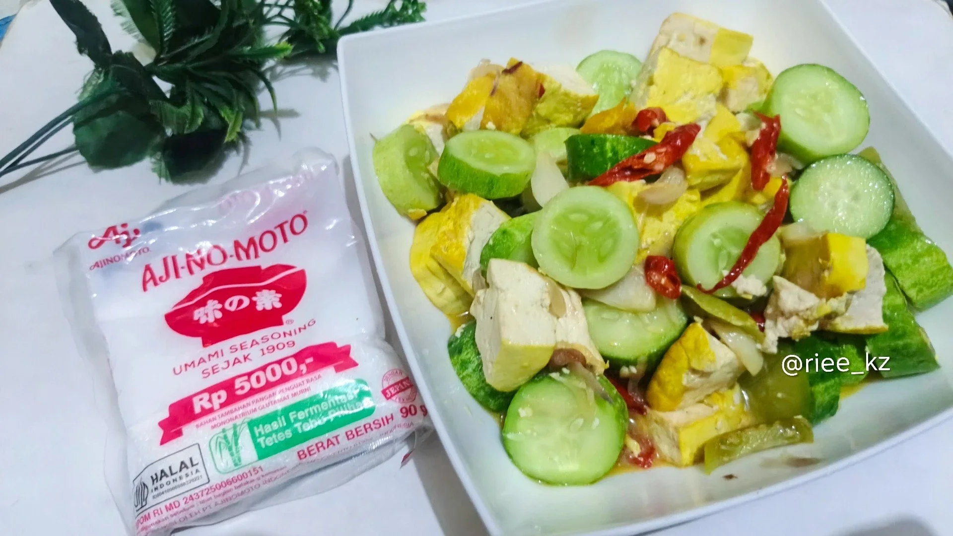 Tumis Timun Tahu ala Ajinomoto 