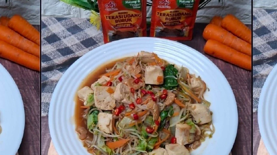Tumis Toge Tahu Terasi Udang
