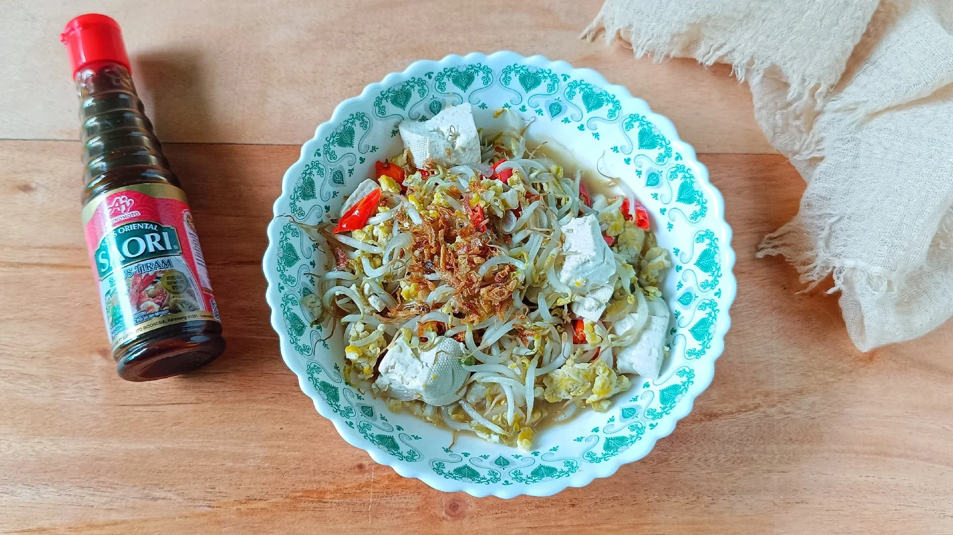 Tumis Toge Telur Tahu Ala Saori