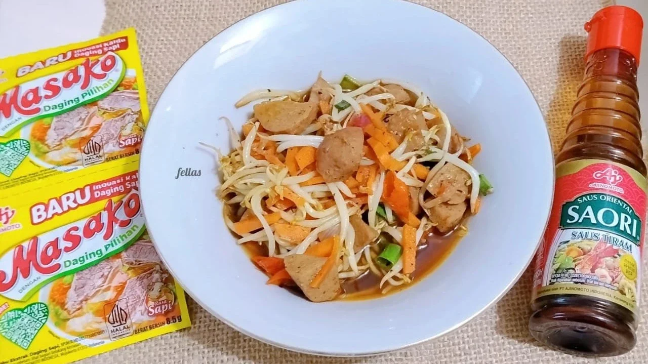 Tumis Toge Wortel Bakso