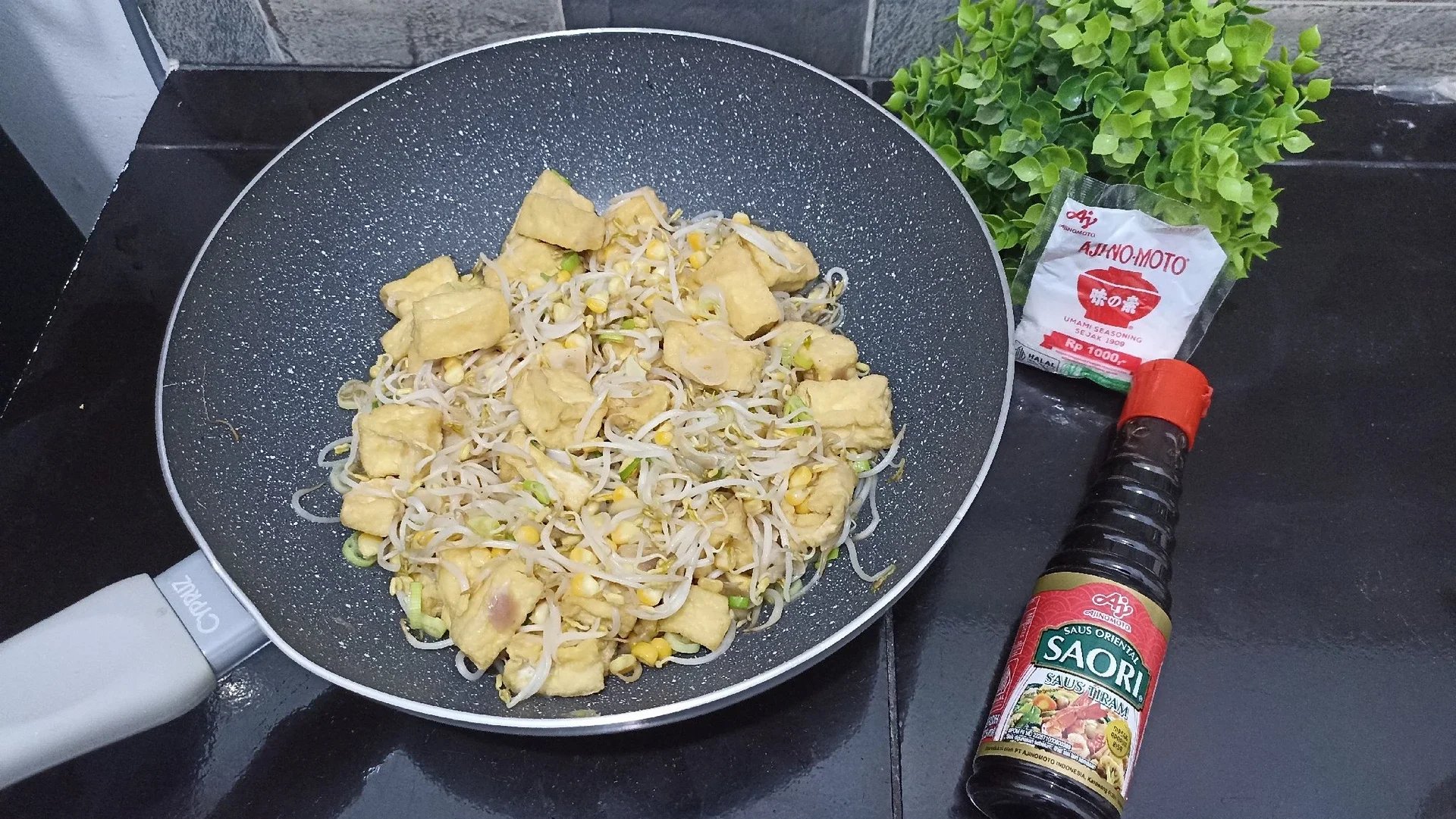 Tumis Touge Jagung Tahu