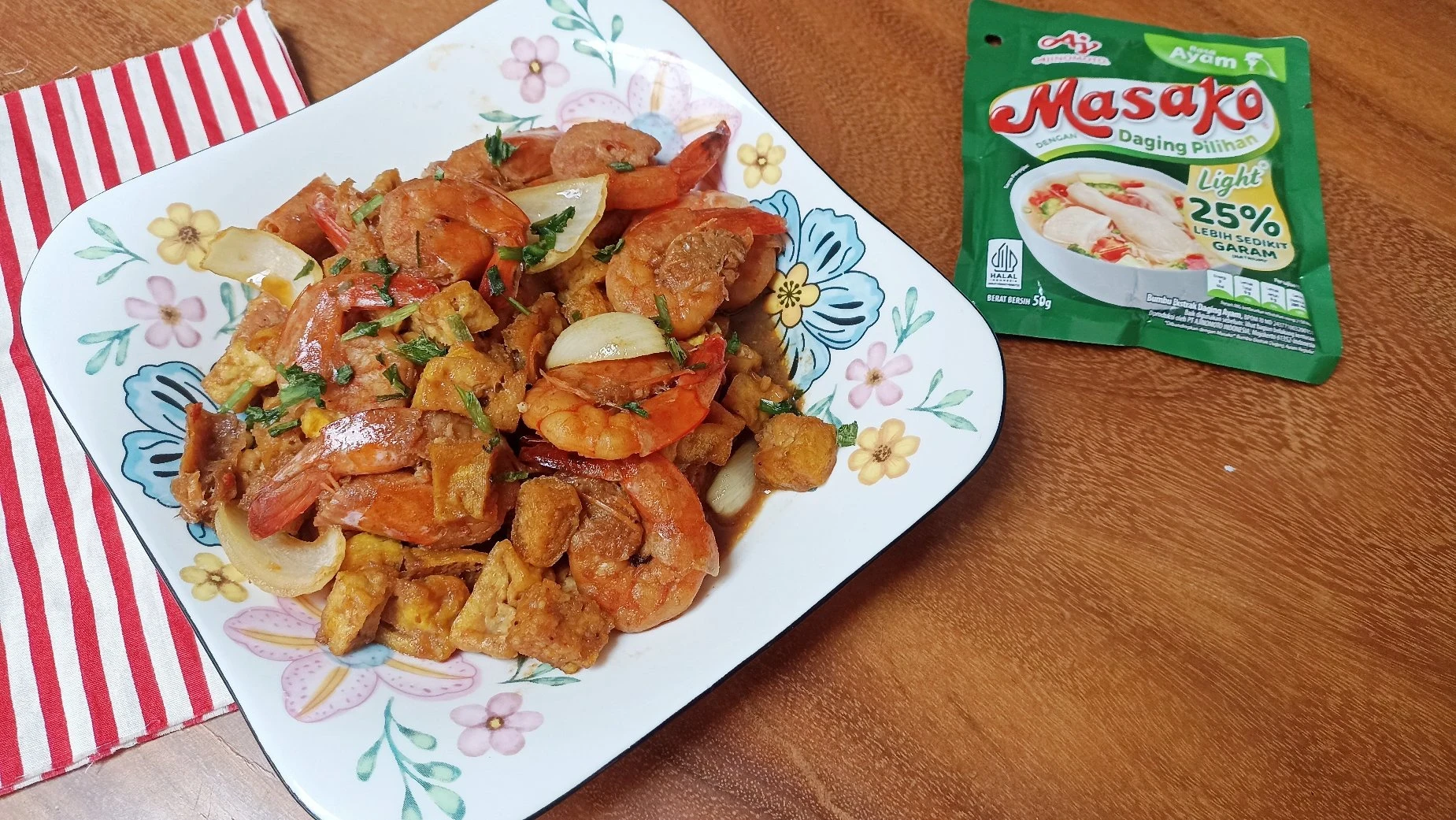 Tumis Udang Tahu ala Masako
