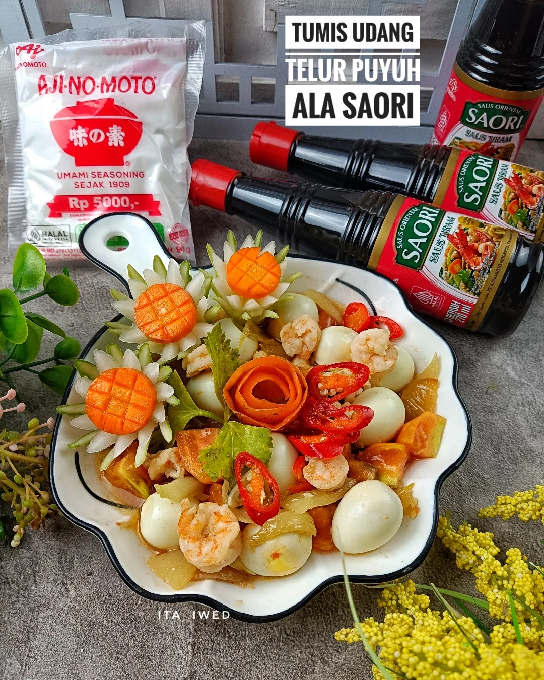 #SejutaRasaLezatSAORI...TUMIS UDANG TELUR PUYUH ala SAORI