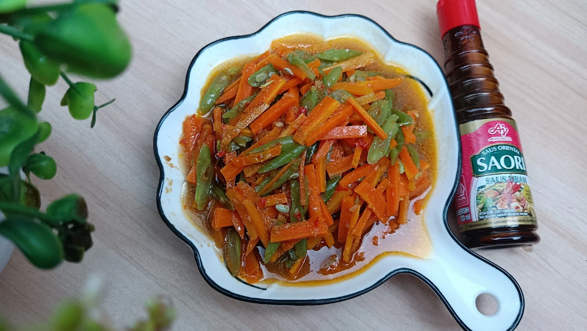 Tumis Wortel Buncis Ala Saori
