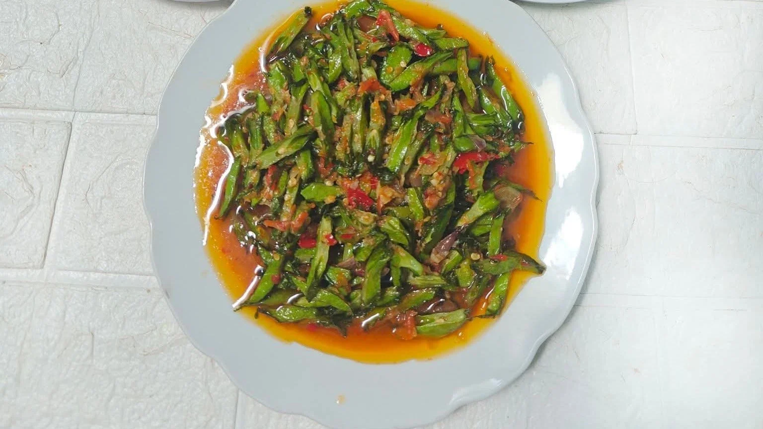 tumisan kecipir/sayur bintang