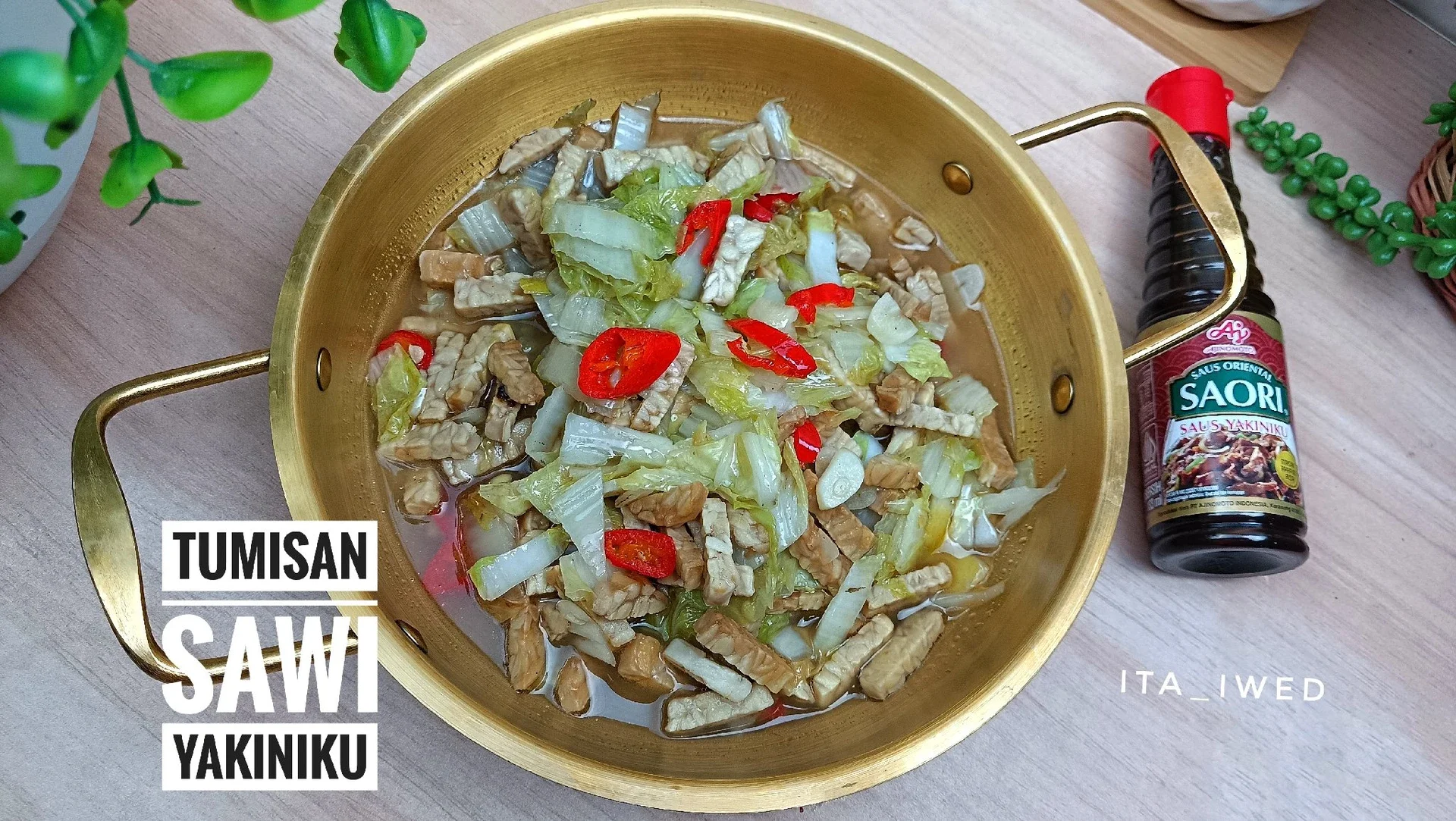 Tumisan sawi yakiniku