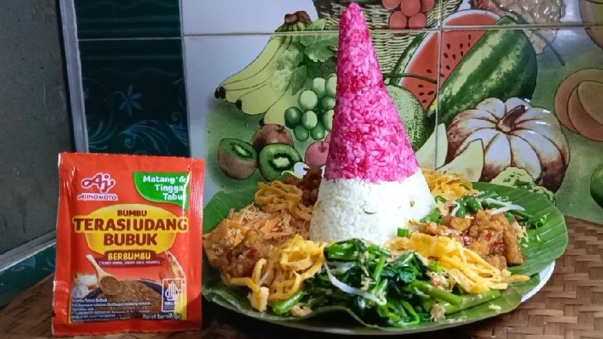 Tumpeng Mini Bancakan Merah Putih #PestaRasaMerdeka