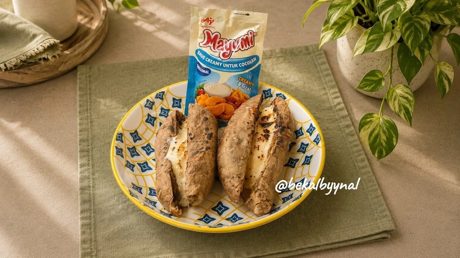 Ubi Panggang Creamy Mayo Cheese