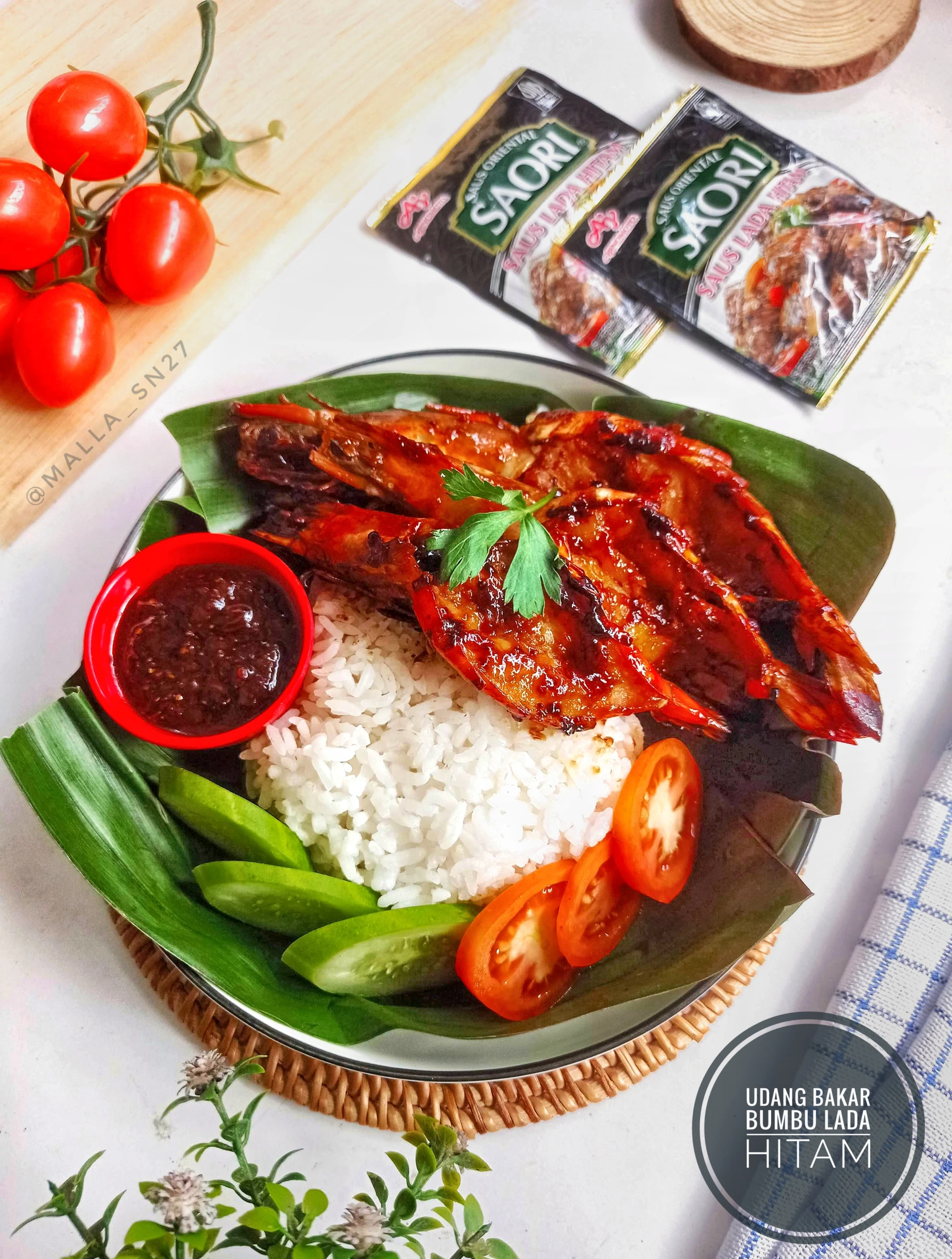 UDANG BAKAR BUMBU LADA HITAM#SejutaRasaLezatSAORI