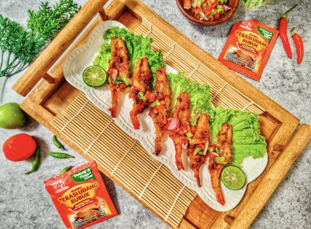 Udang Bakar Jimbaran Sambal Dabu-Dabu #EksplorasiPakeTerasi