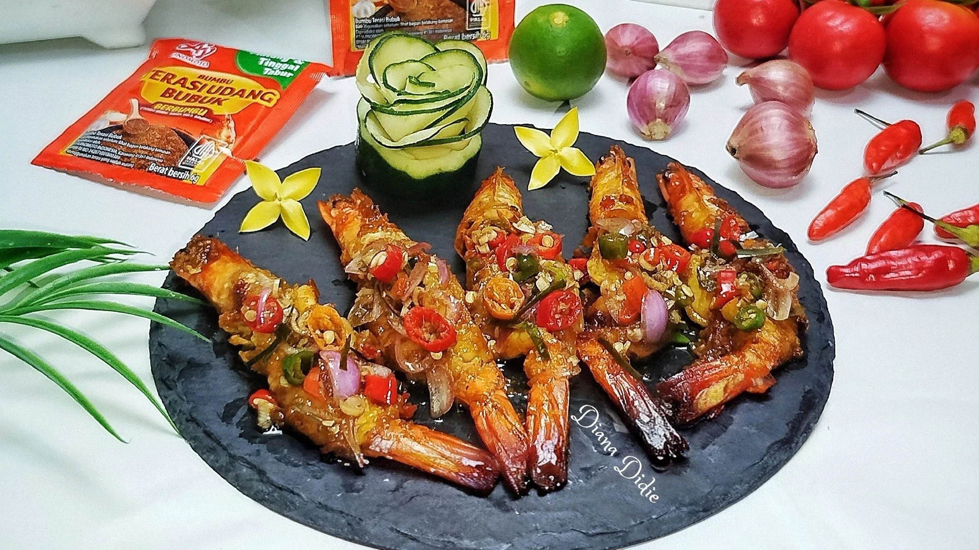 Udang Bakar Jimbaran Sambal Matah #NikmatTanpaDrama