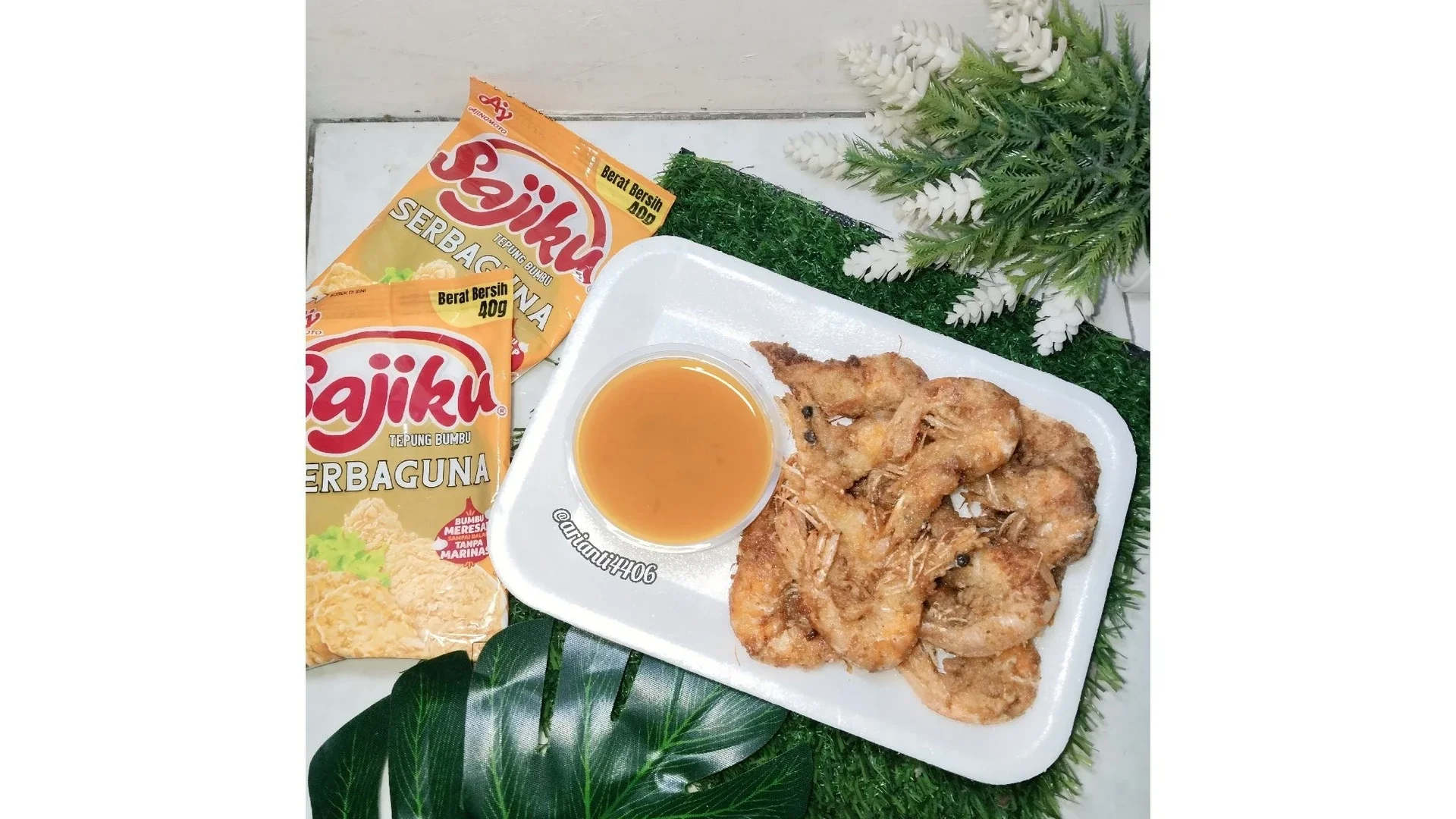 Udang crispy goreng Ala Sajiku Tepung Bumbu Serbaguna