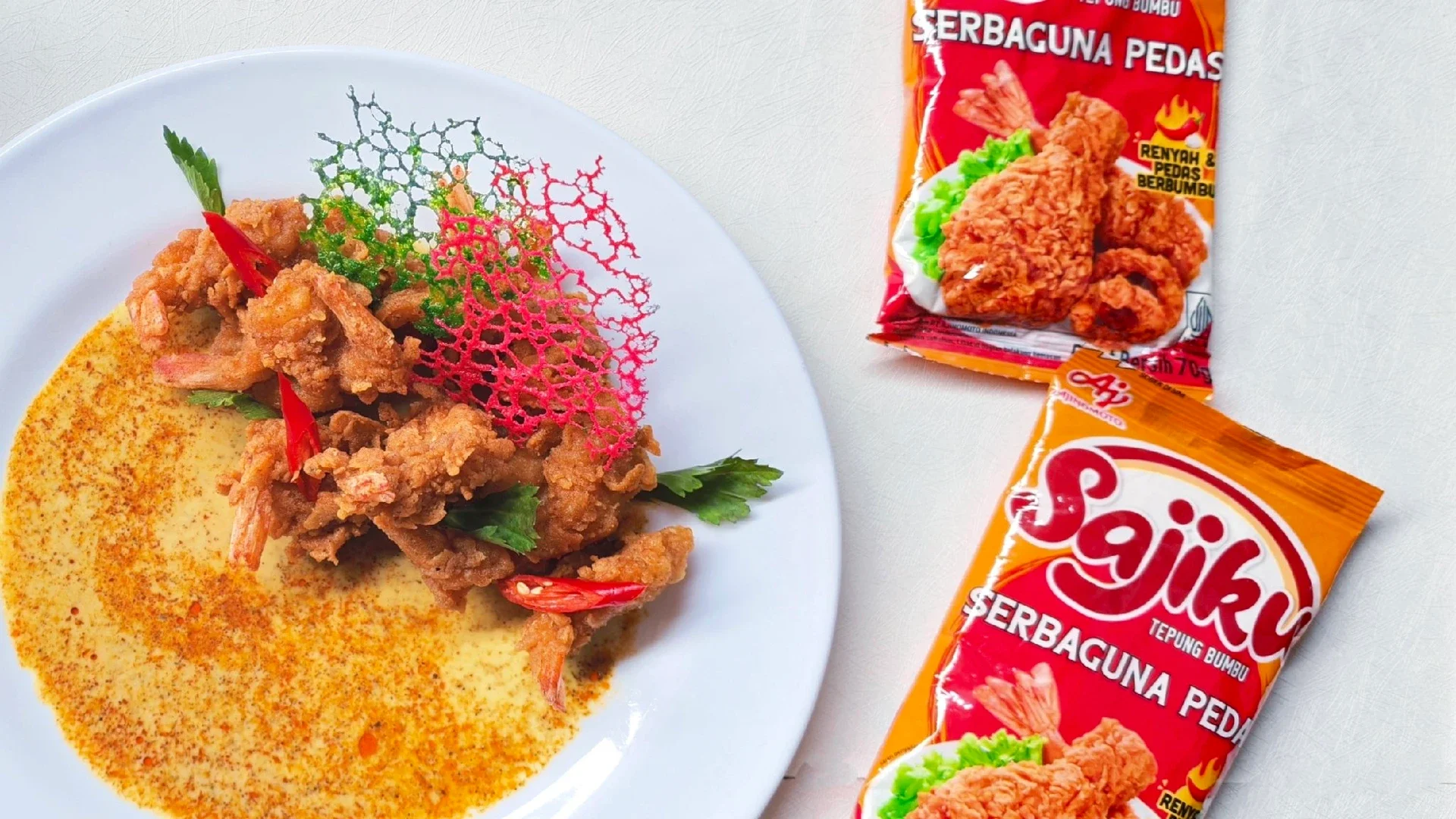Udang Crispy Pedas Kuah Gulai 