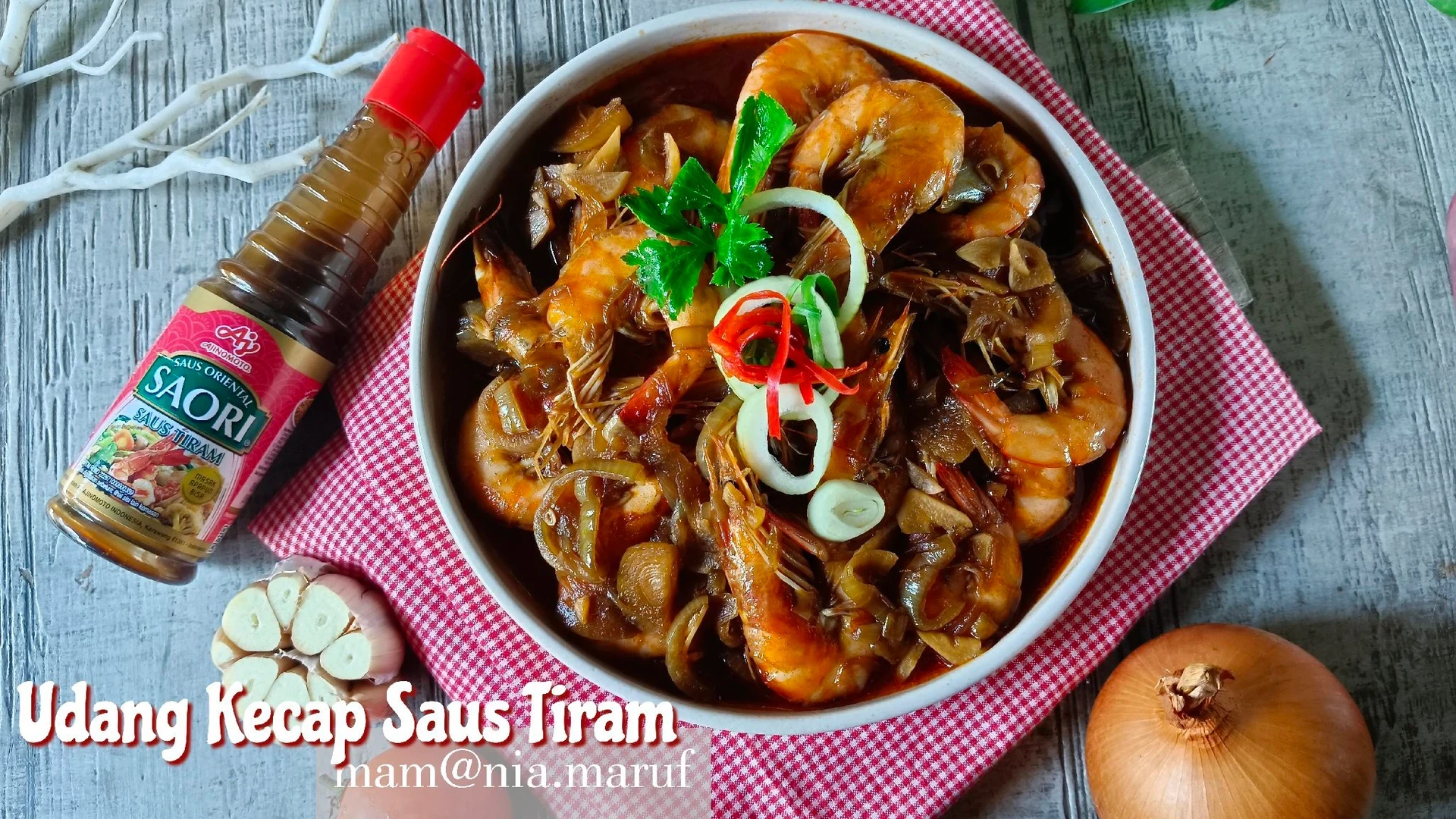 Udang Kecap Saus Tiram