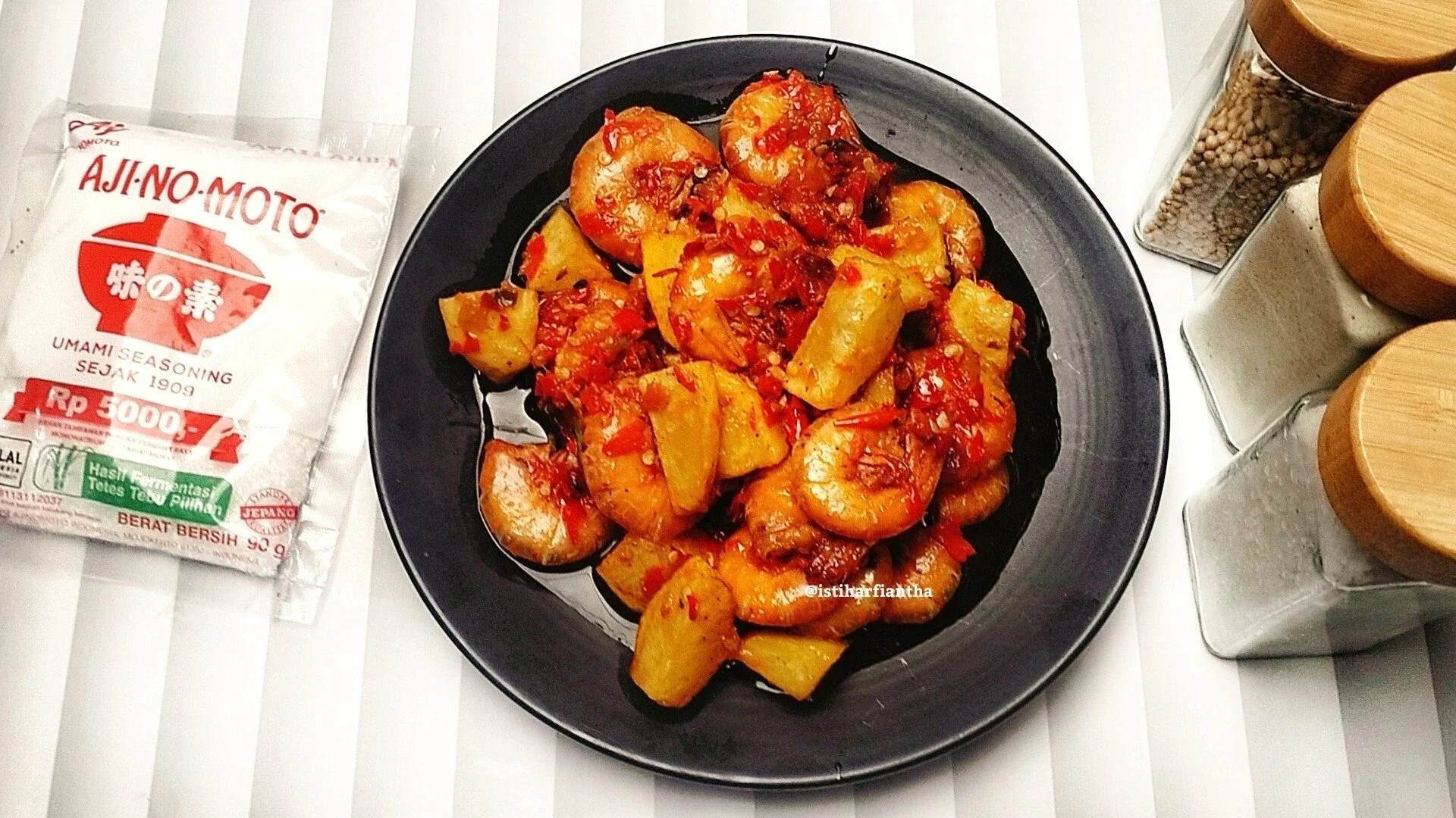 Udang Kentang Sambal Merah ala AJI-NO-MOTO®