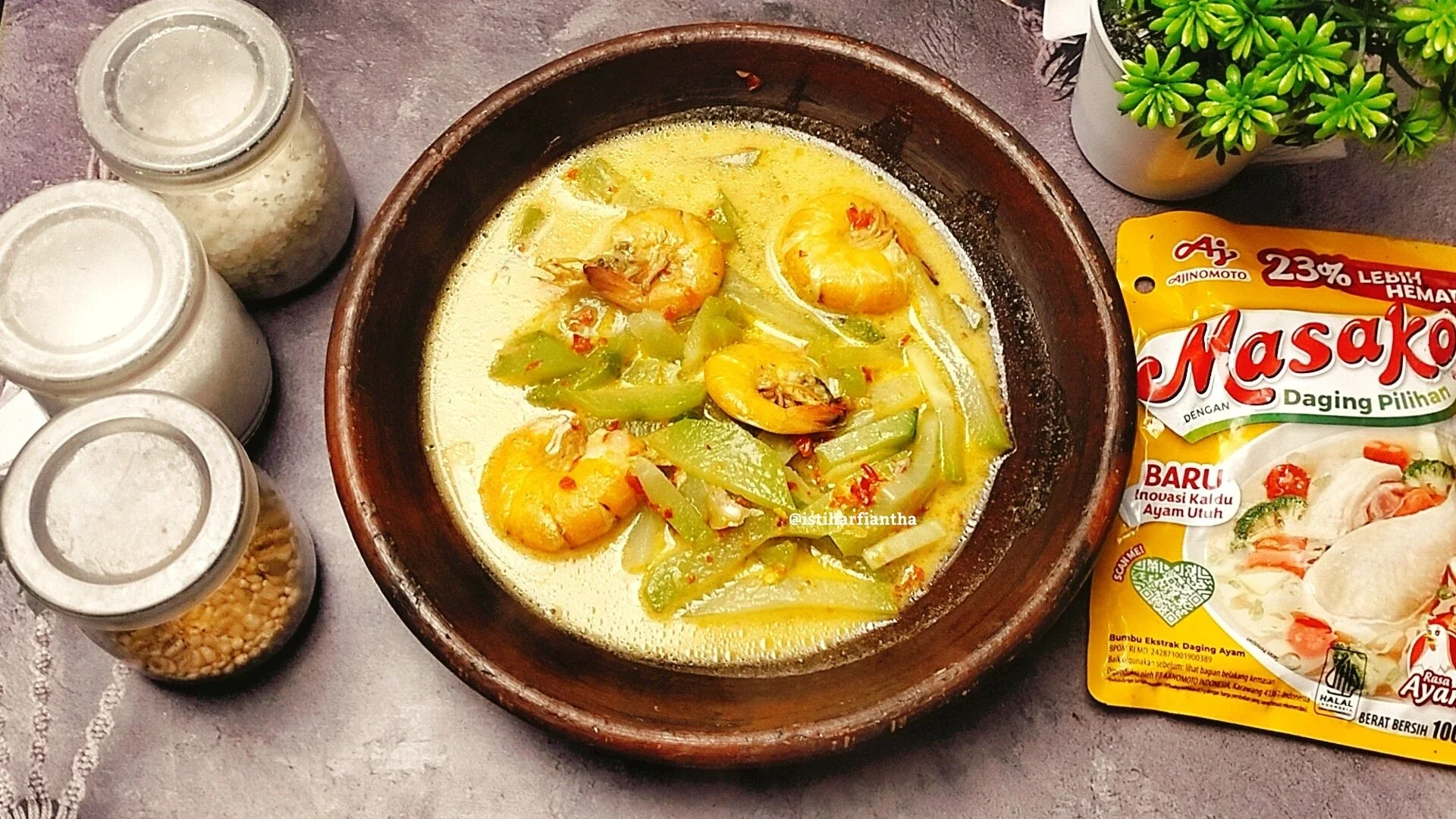Udang Labu Siam Gulai Kuning ala MASAKO®