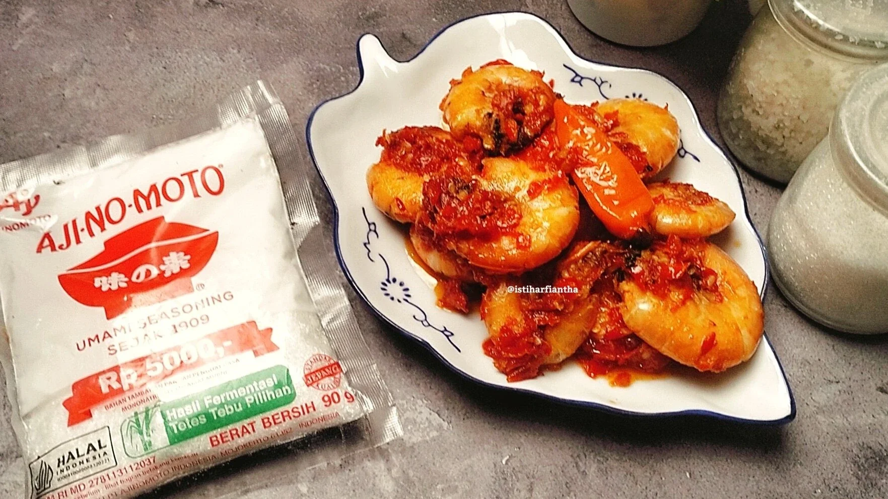 Udang Sambal Rawit Pedas ala AJI-NO-MOTO®