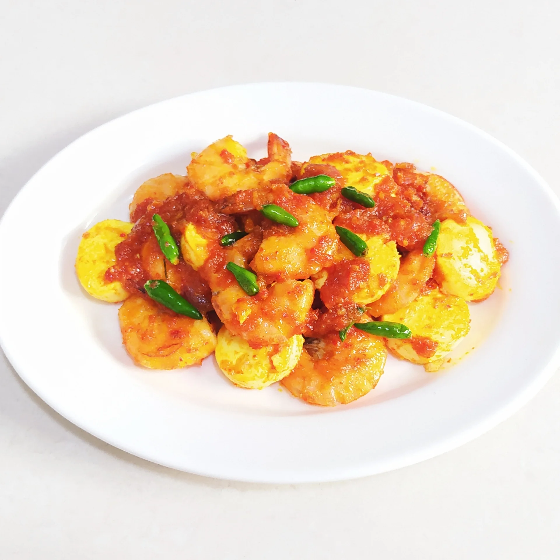 Udang Tofu Balado Ala Pagi Sore