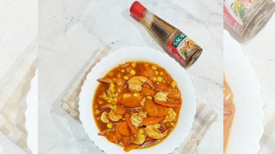 udang wortel jagung pedas manis