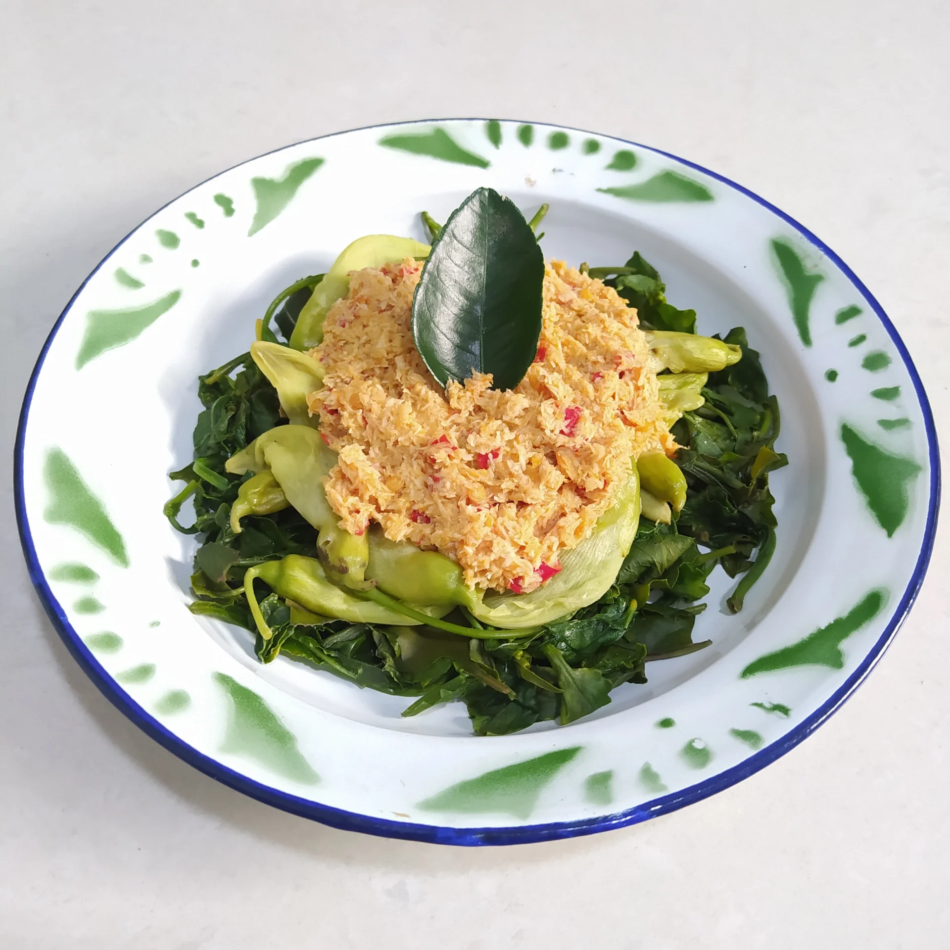 Urap Bunga Turi Daun Suyung