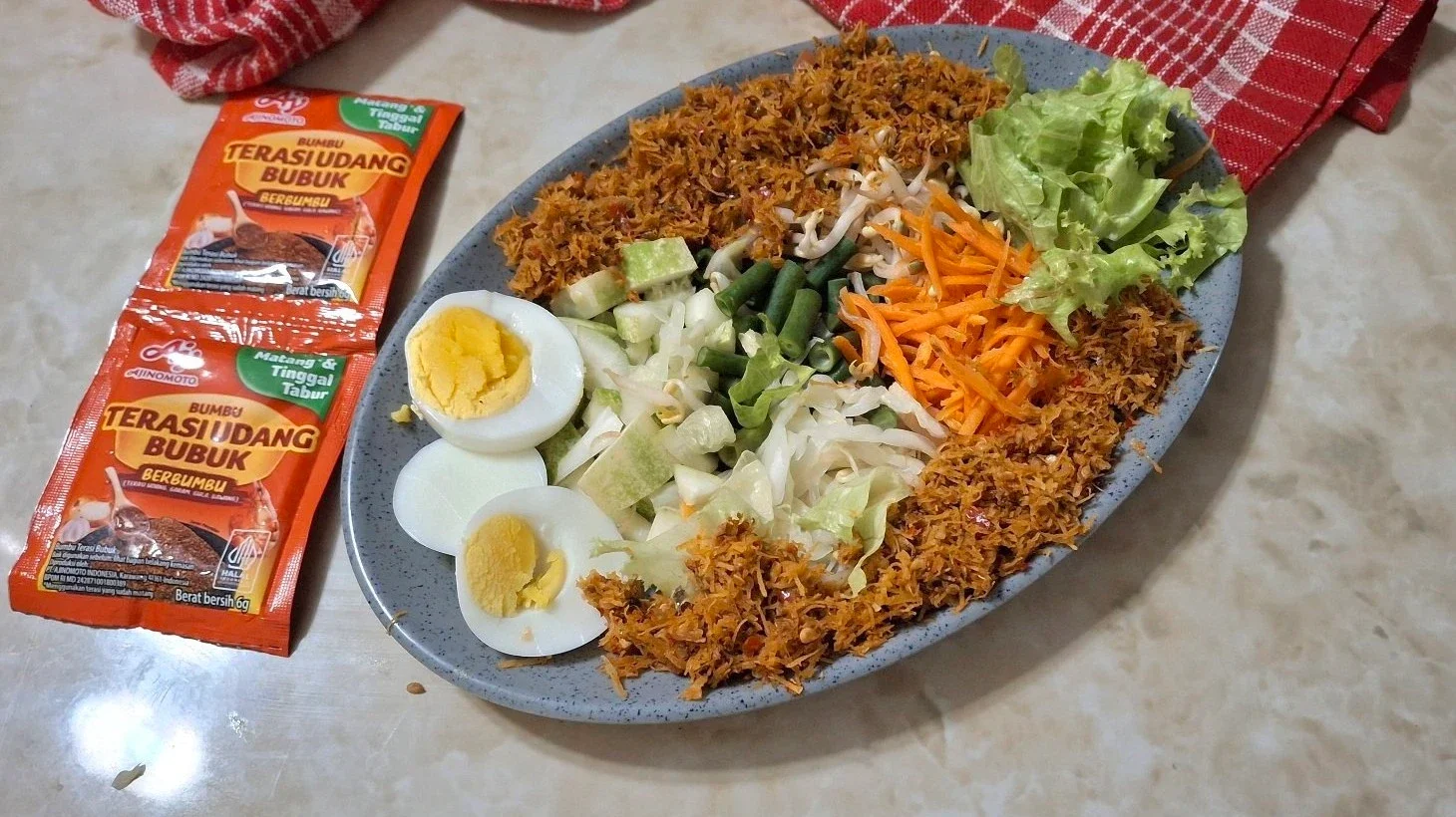 Urap Sayur Sambal Terasi Udang