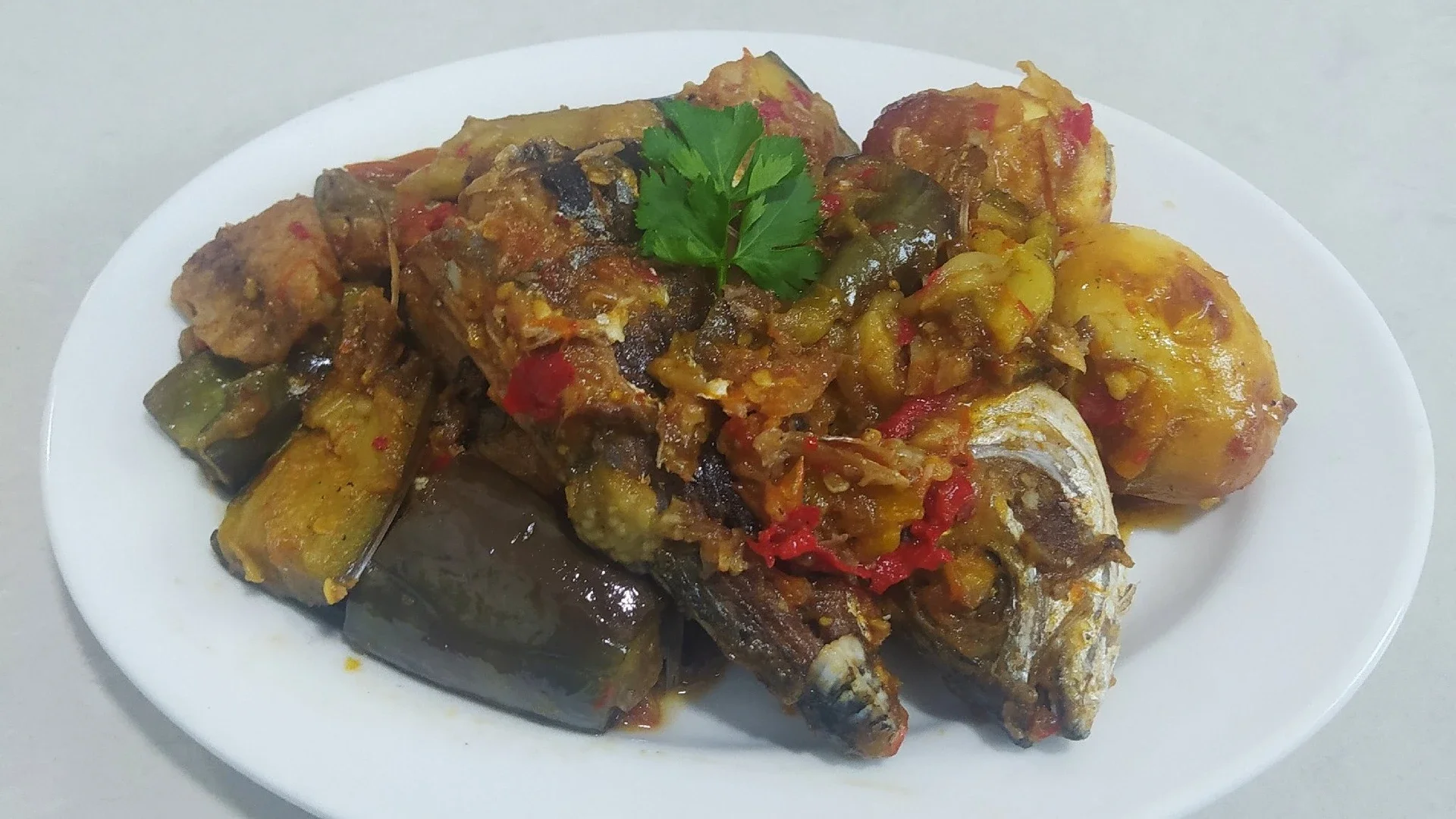 Balado Terong Ikan Telur
